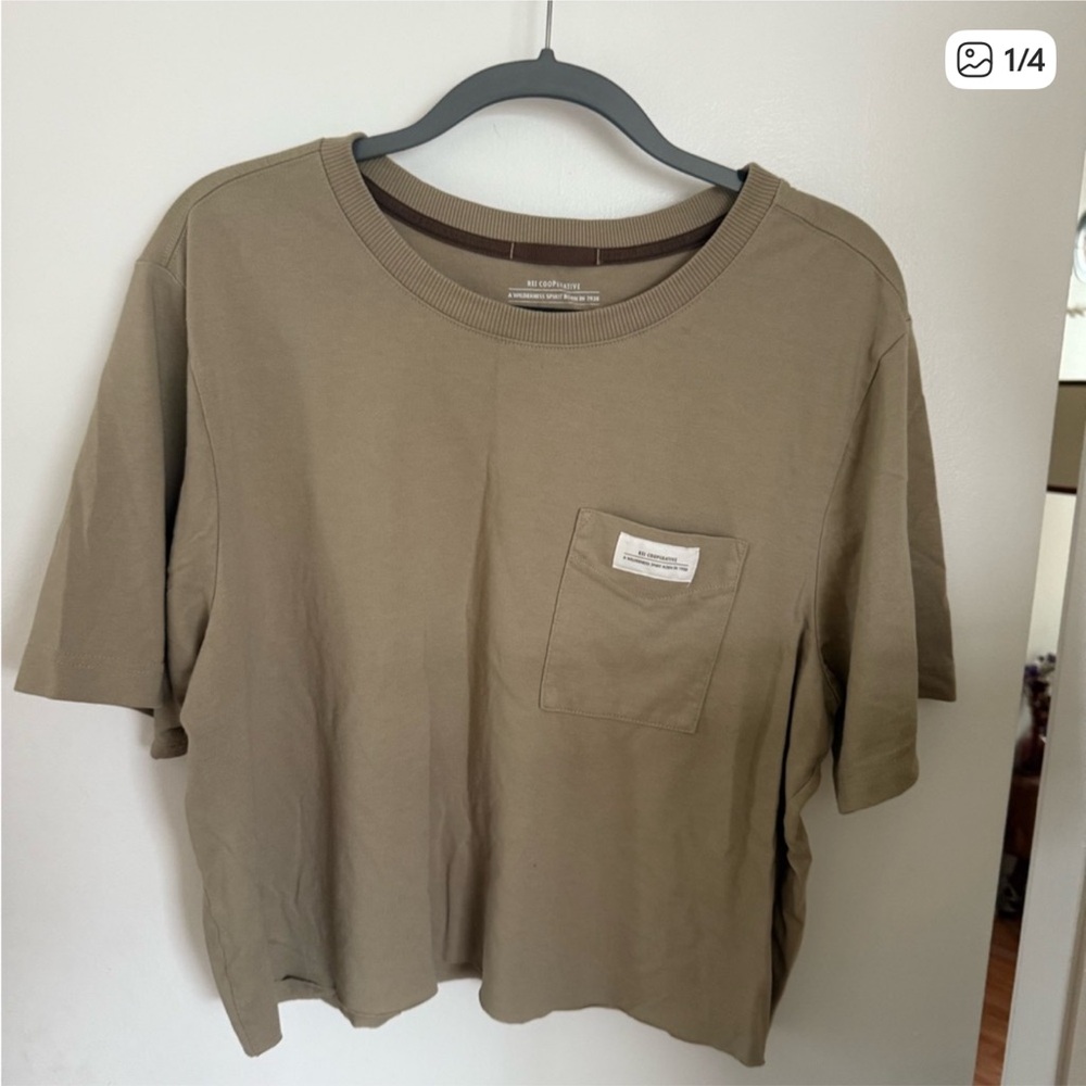 REI Olive Green Pocket Tee